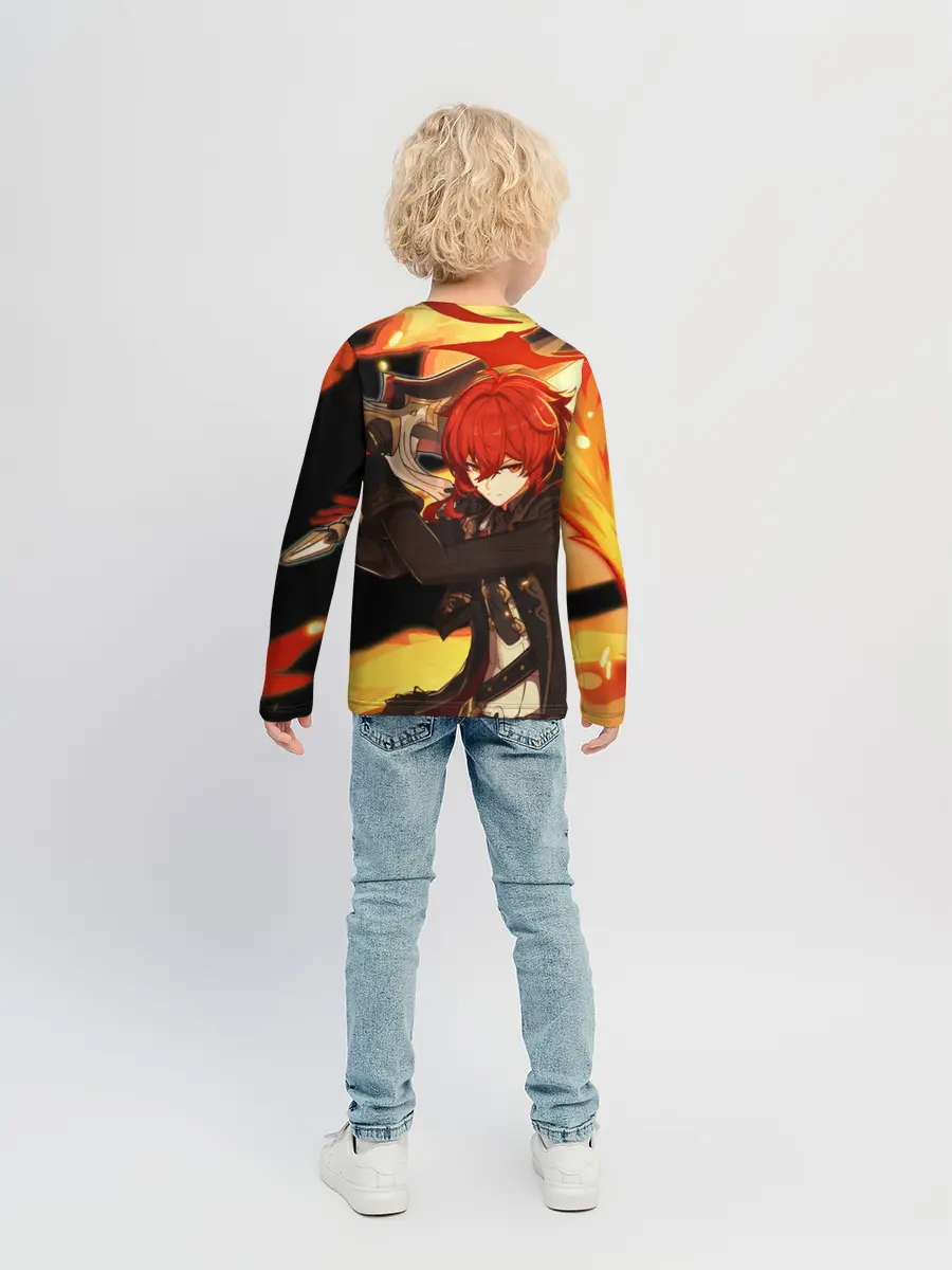 Детский лонгслив / Геншин импакт: Дилюк