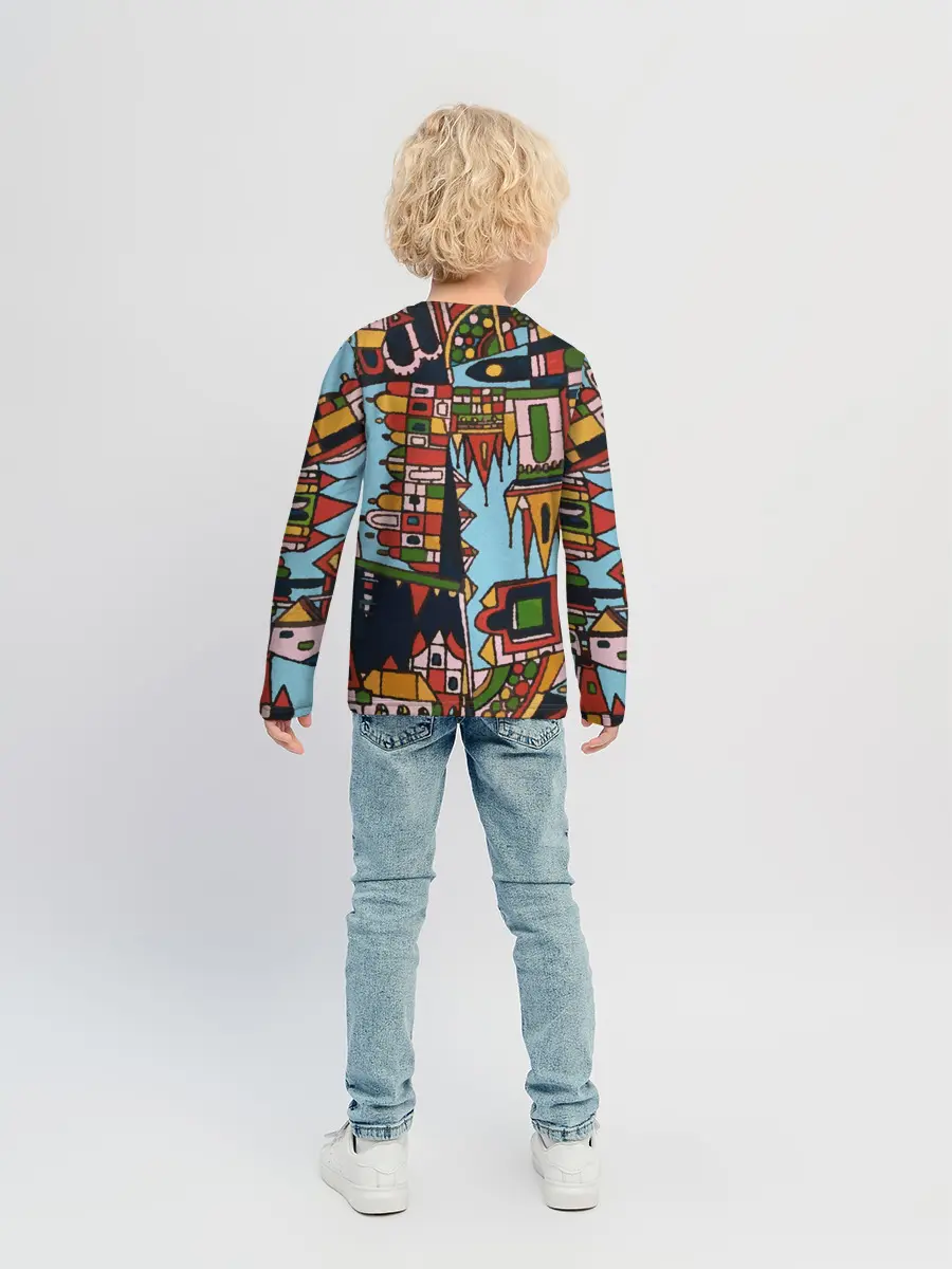 Детский лонгслив / Рождество в Праге