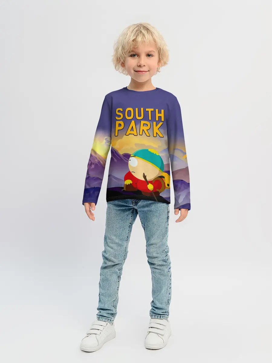 Детский лонгслив / Эпичный Картман в горах | Южный Парк