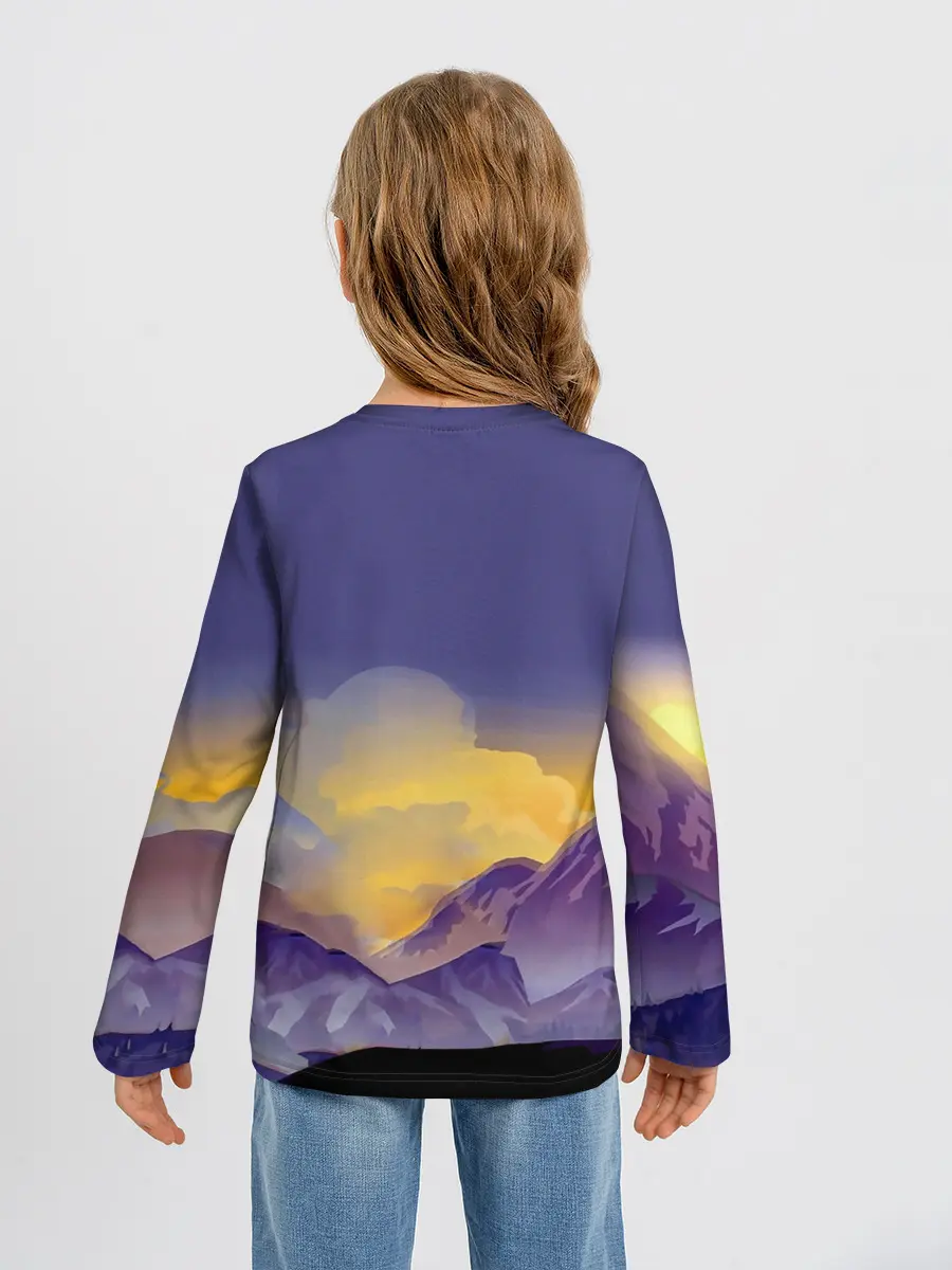 Детский лонгслив / Эпичный Картман в горах | Южный Парк