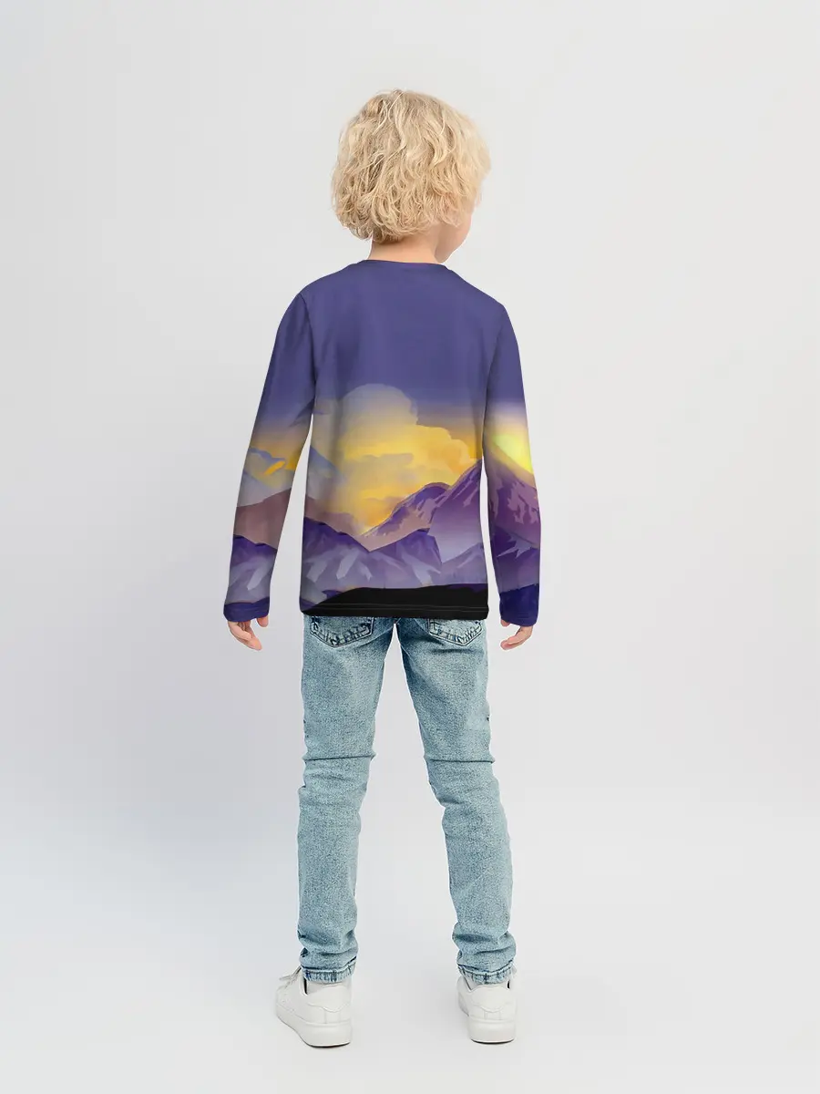 Детский лонгслив / Эпичный Картман в горах | Южный Парк