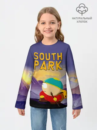 Детский лонгслив / Эпичный Картман в горах | Южный Парк