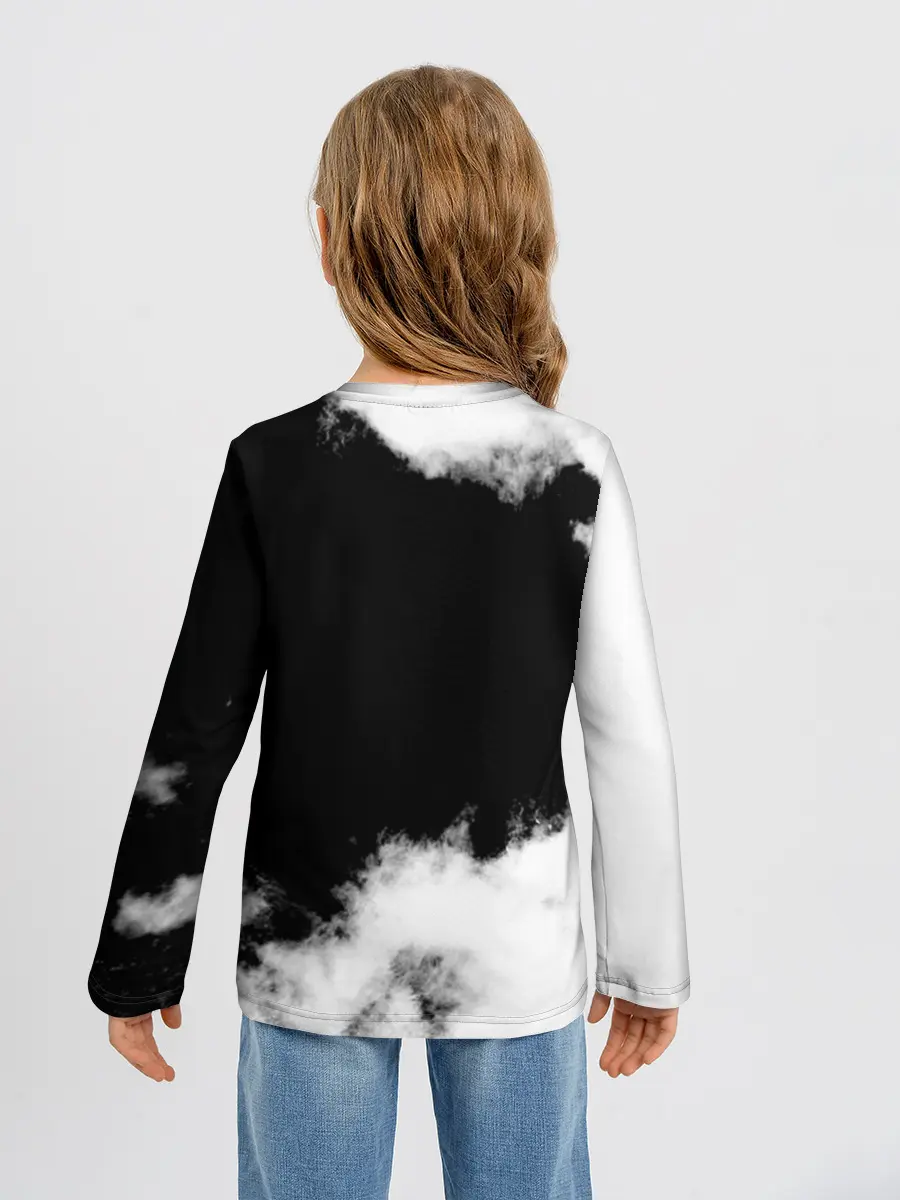 Детский лонгслив / Все пацаны на черном фоне Южный Парк