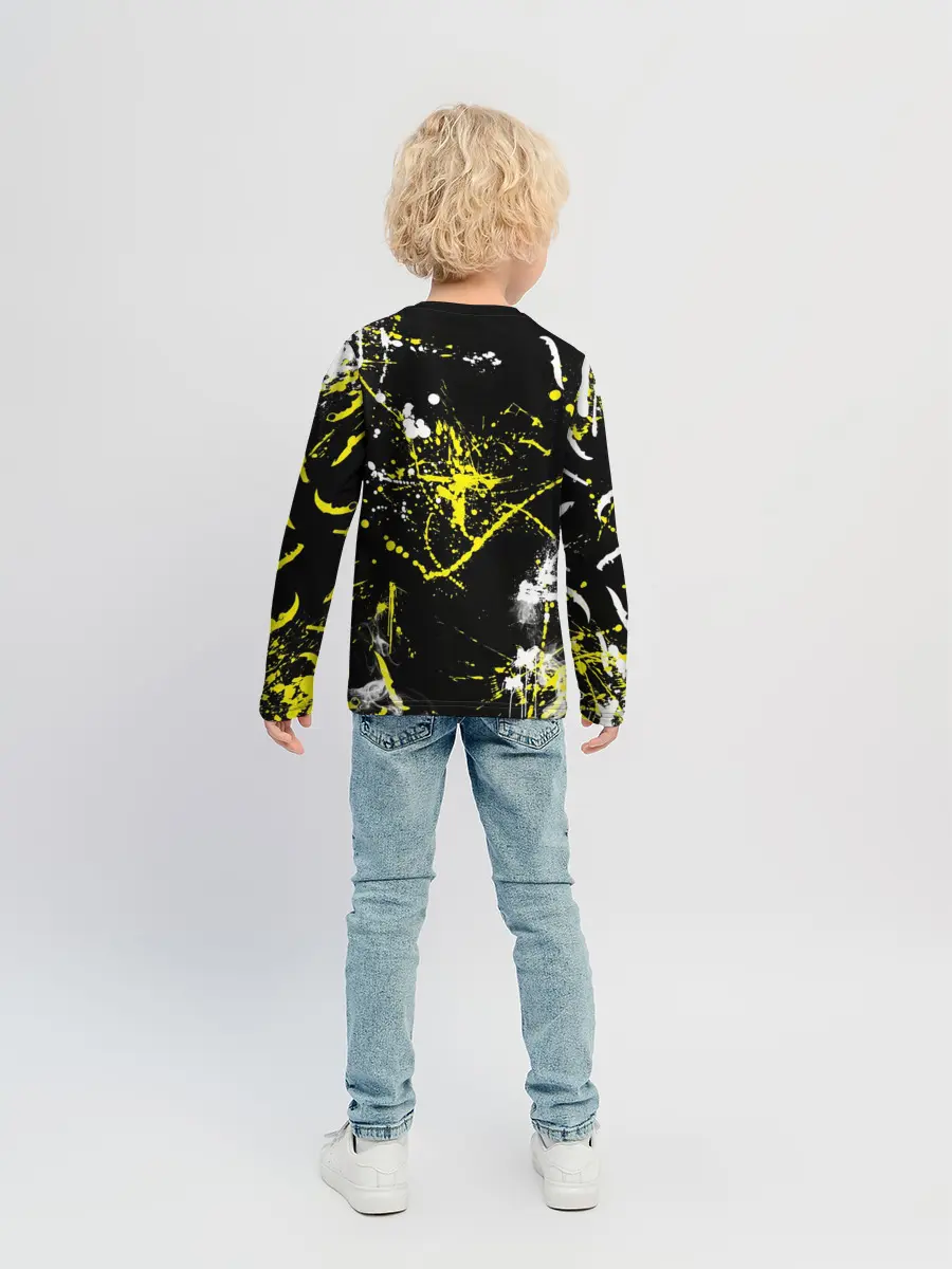 Детский лонгслив / CS:GO Брызги красок