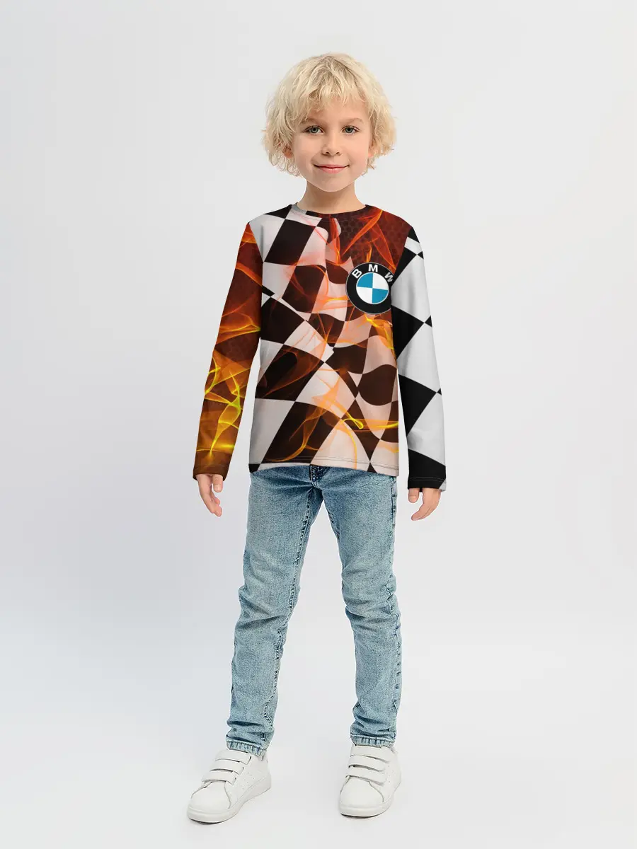 Детский лонгслив / BMW RACING / FIRE RACING