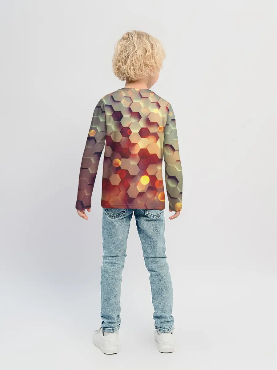 Детский лонгслив / 3Д фигуры