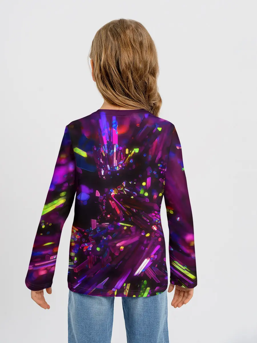 Детский лонгслив / Фиолетовый бриллиант