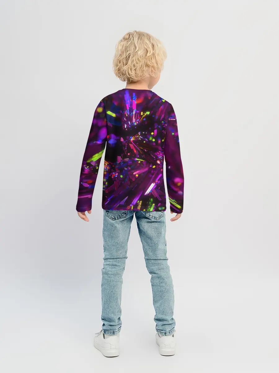Детский лонгслив / Фиолетовый бриллиант
