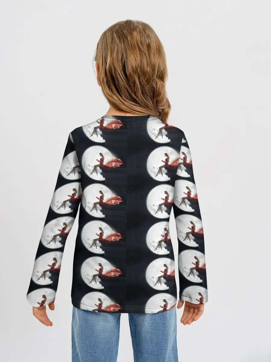 Детский лонгслив / Лунная девушка