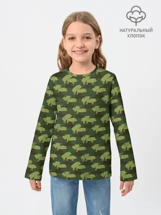 Детский лонгслив / Свиньи 18+