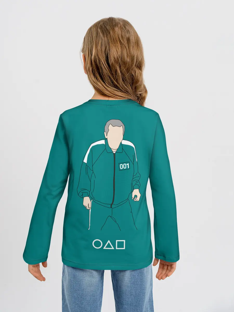 Детский лонгслив / Squid game: О Иль Нам 001