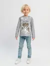 Детский лонгслив / Снежный тигр