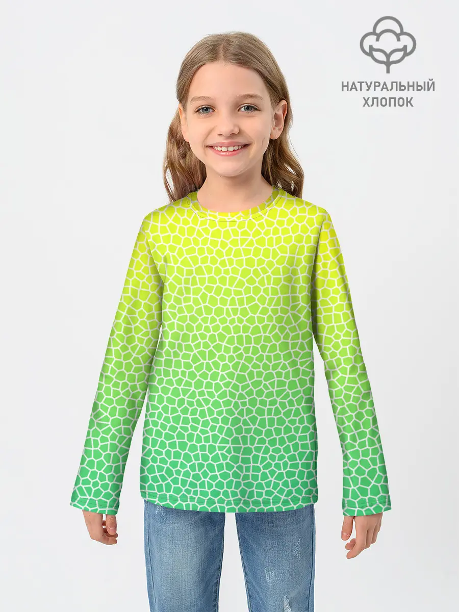 Детский лонгслив / Витражная мозаика