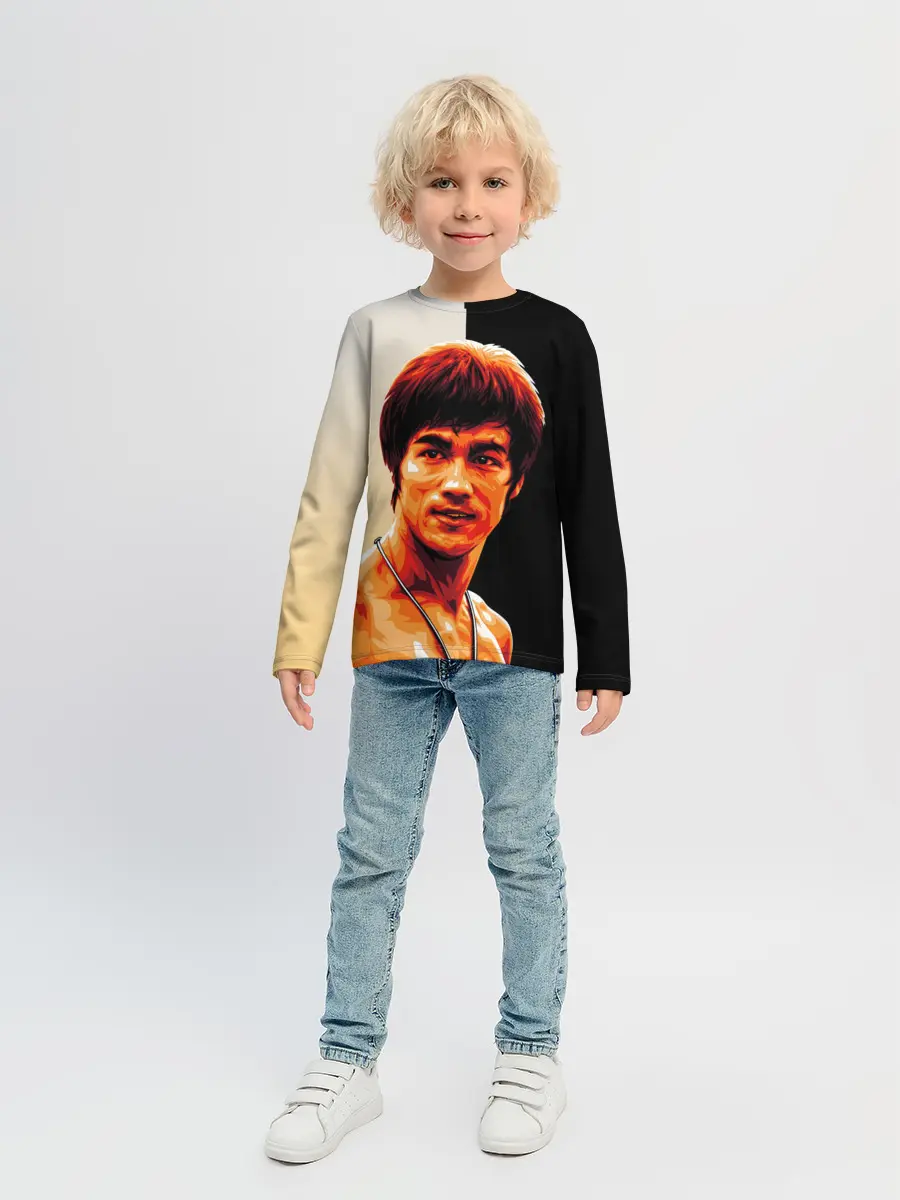 Детский лонгслив / Будь водой