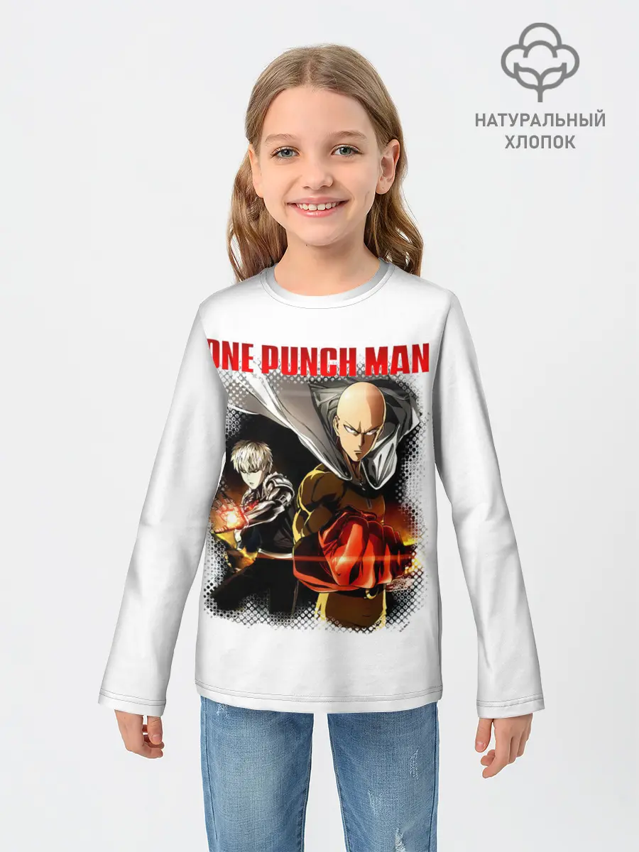 Детский лонгслив / Сайтама и Генос One Punch-Man