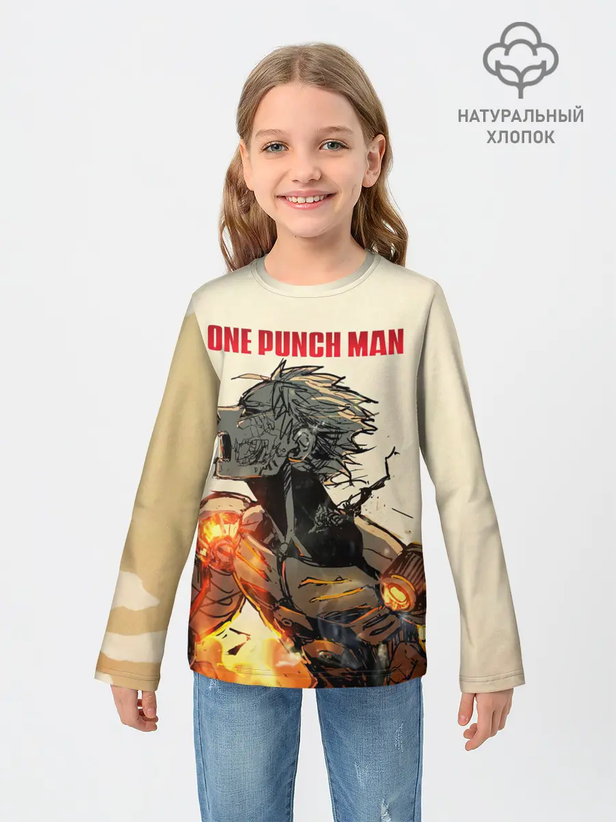 Детский лонгслив / Разрушение Геноса One Punch-Man