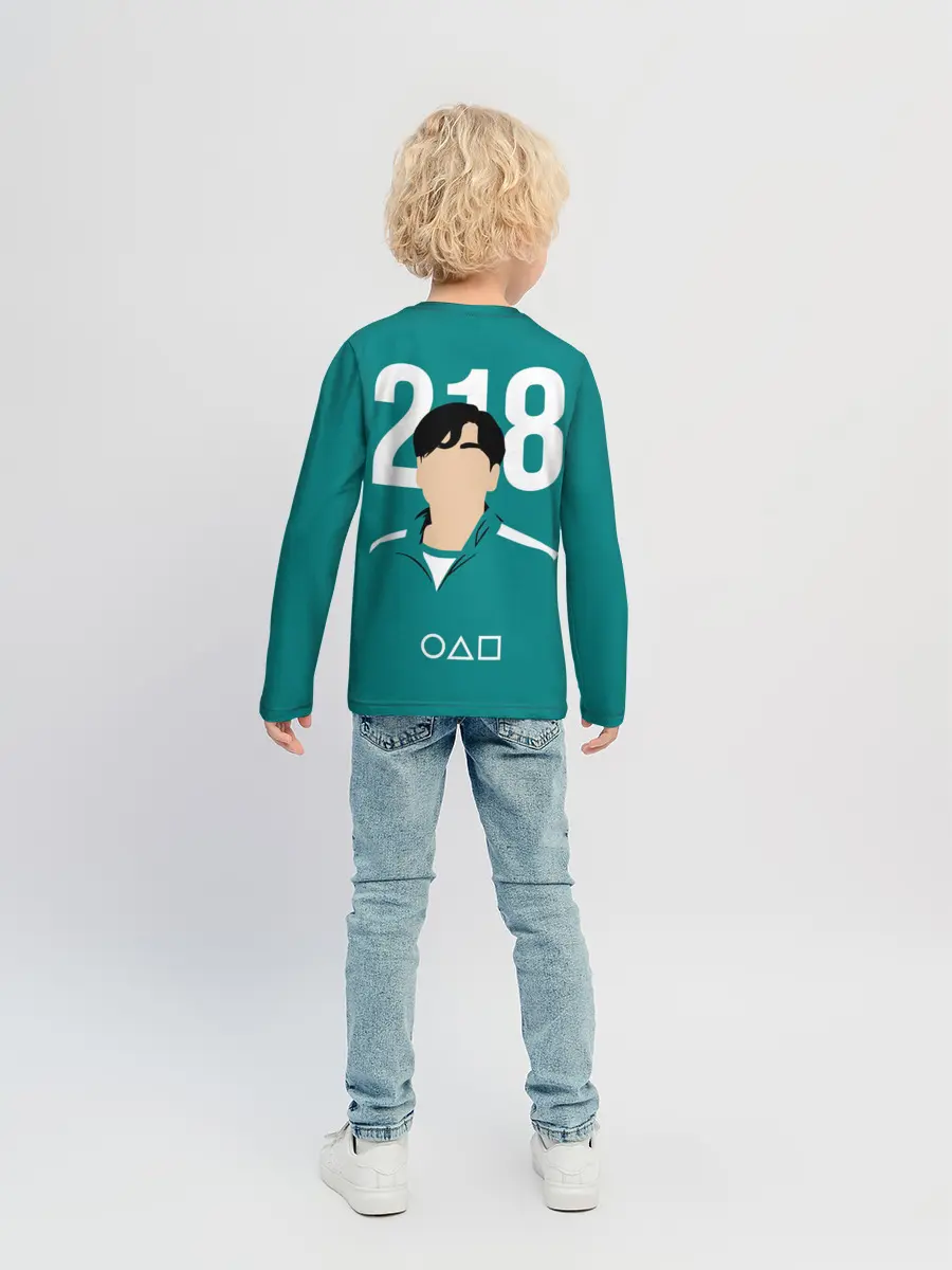 Детский лонгслив / Игра в кальмара: Чхо Сан Воо 218