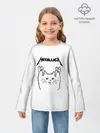 Детский лонгслив / Metallica / Meowtallica.