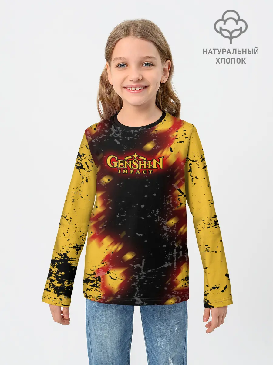 Детский лонгслив / Genshin Impact: Аниме.