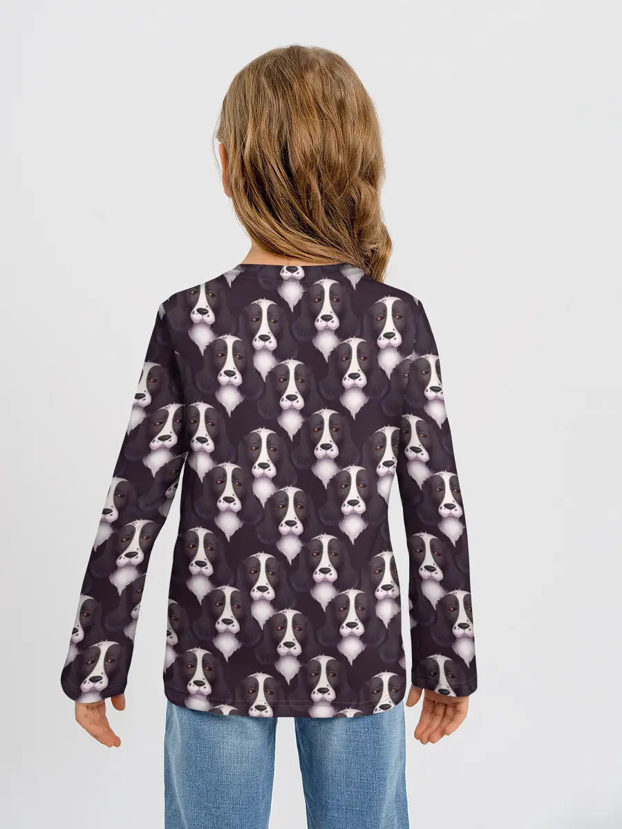 Детский лонгслив / Спаниель