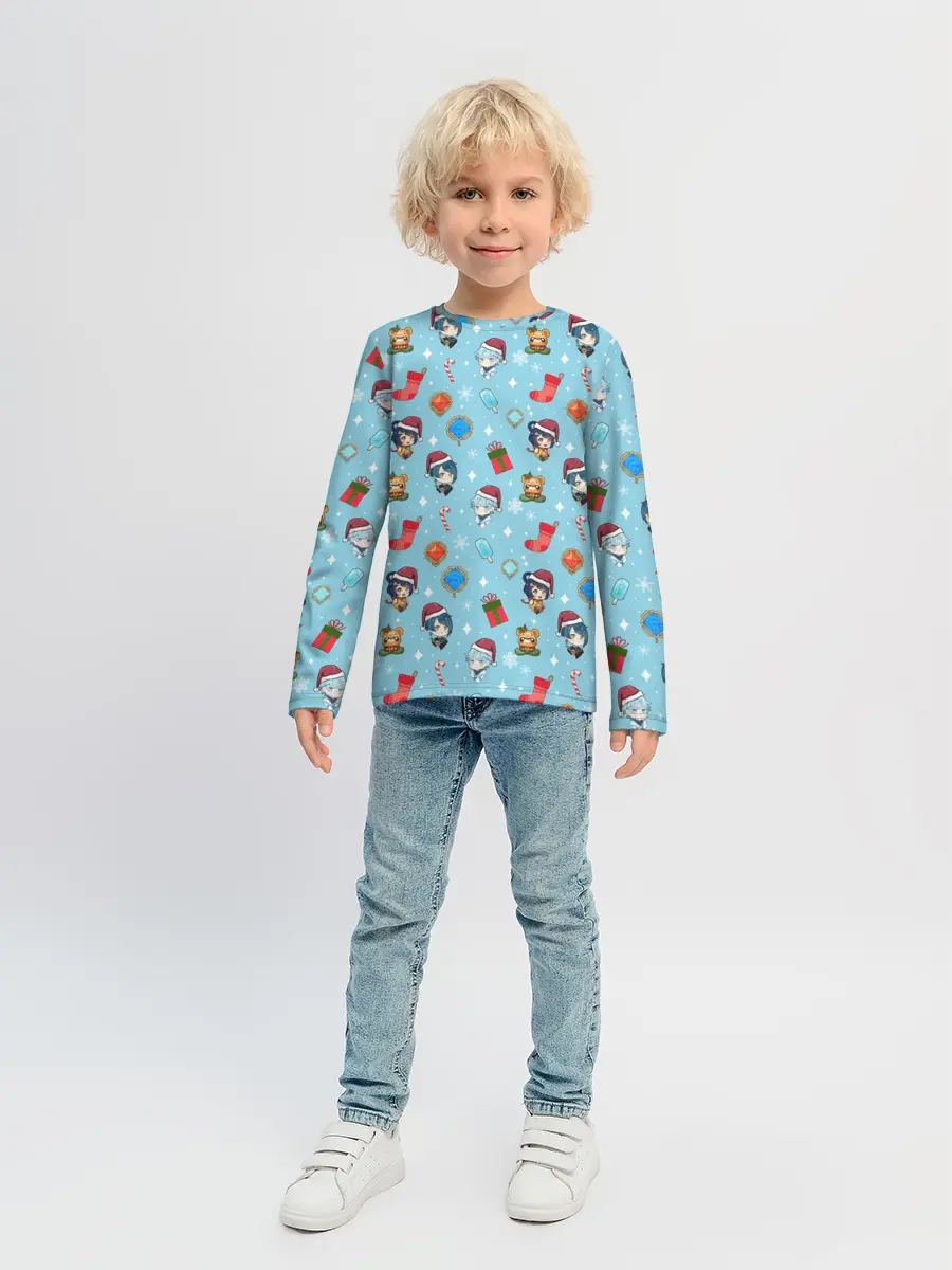 Детский лонгслив / GI Christmas Pattern