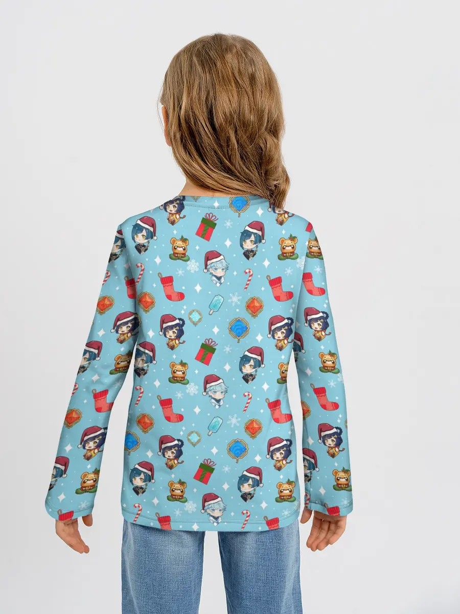 Детский лонгслив / GI Christmas Pattern