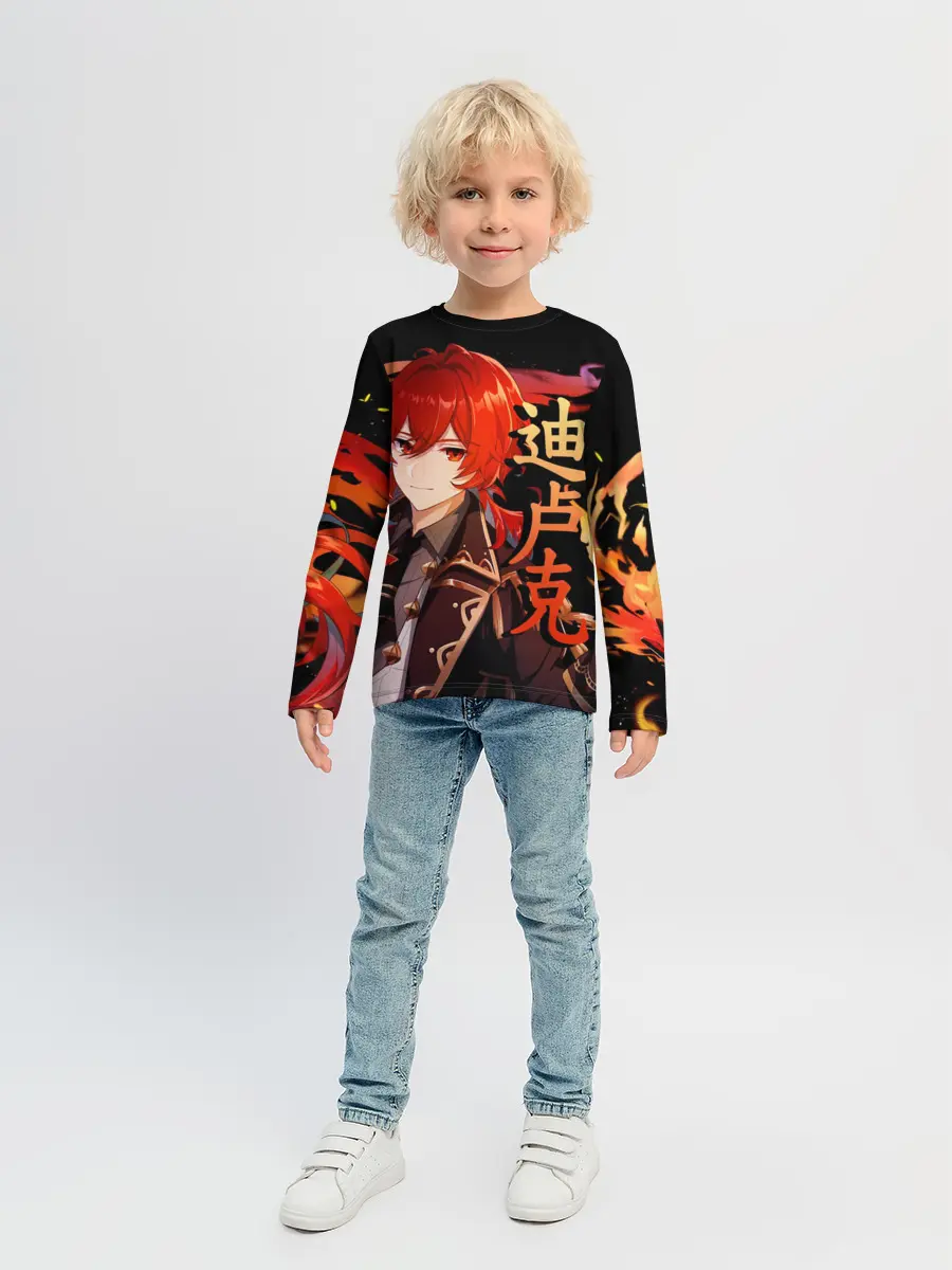 Детский лонгслив / Genshin Impact - Дилюк