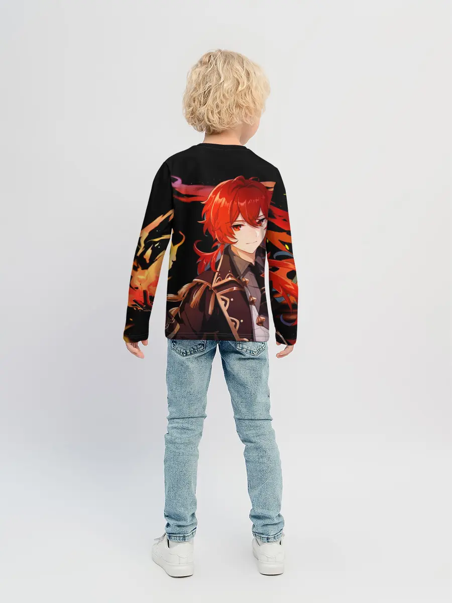 Детский лонгслив / Genshin Impact - Дилюк