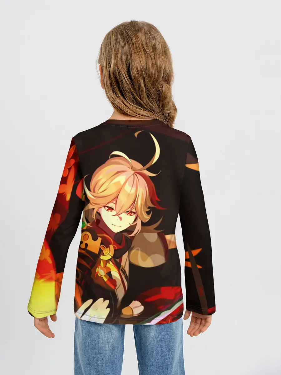 Детский лонгслив / Genshin Impact - Кадзуха