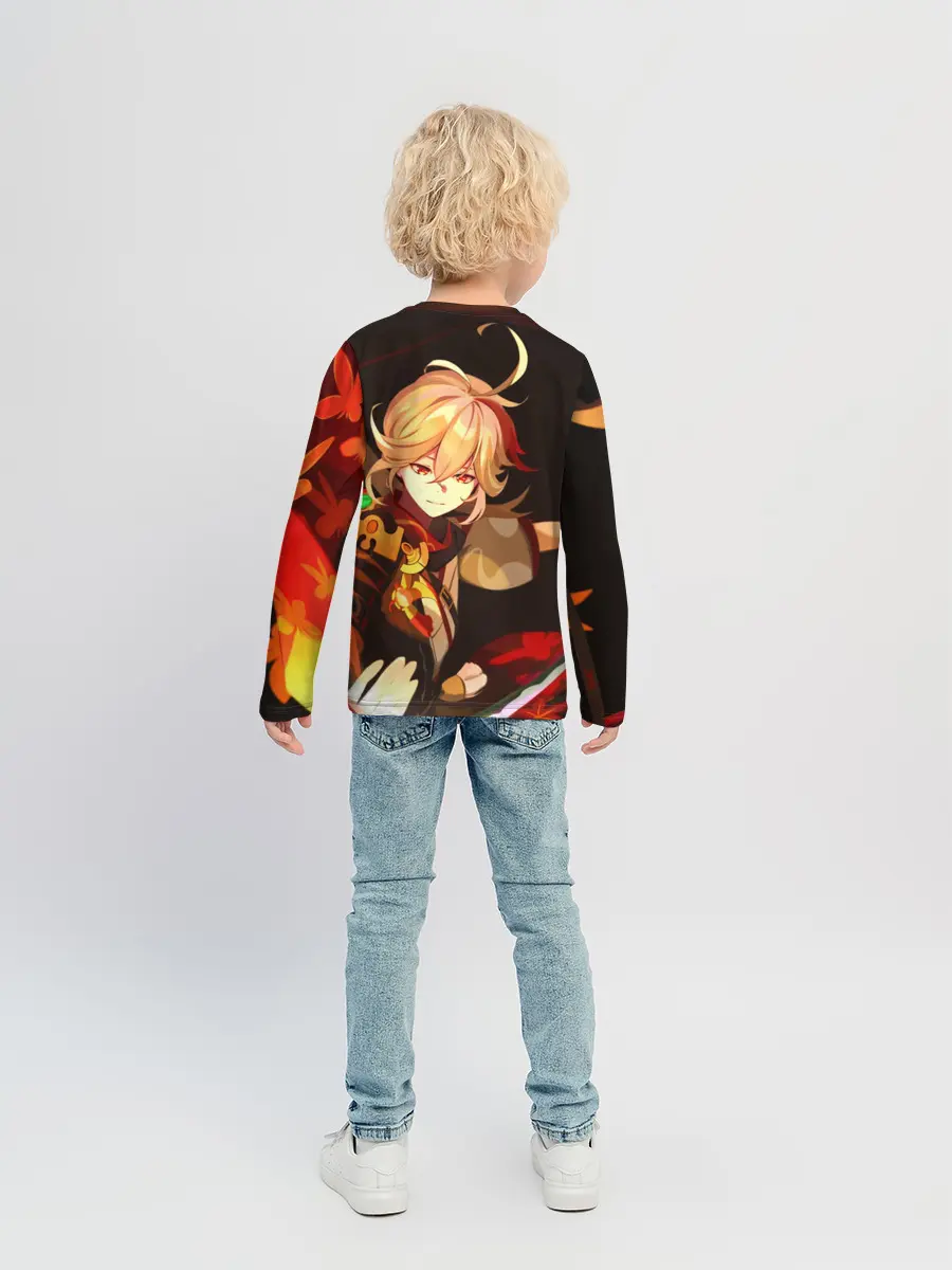 Детский лонгслив / Genshin Impact - Кадзуха