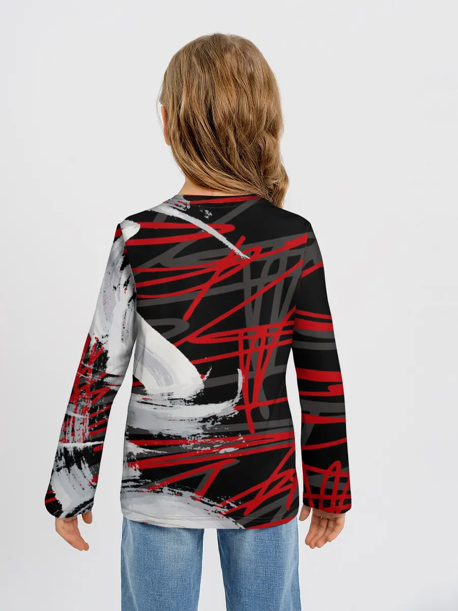 Детский лонгслив / Экспрессия