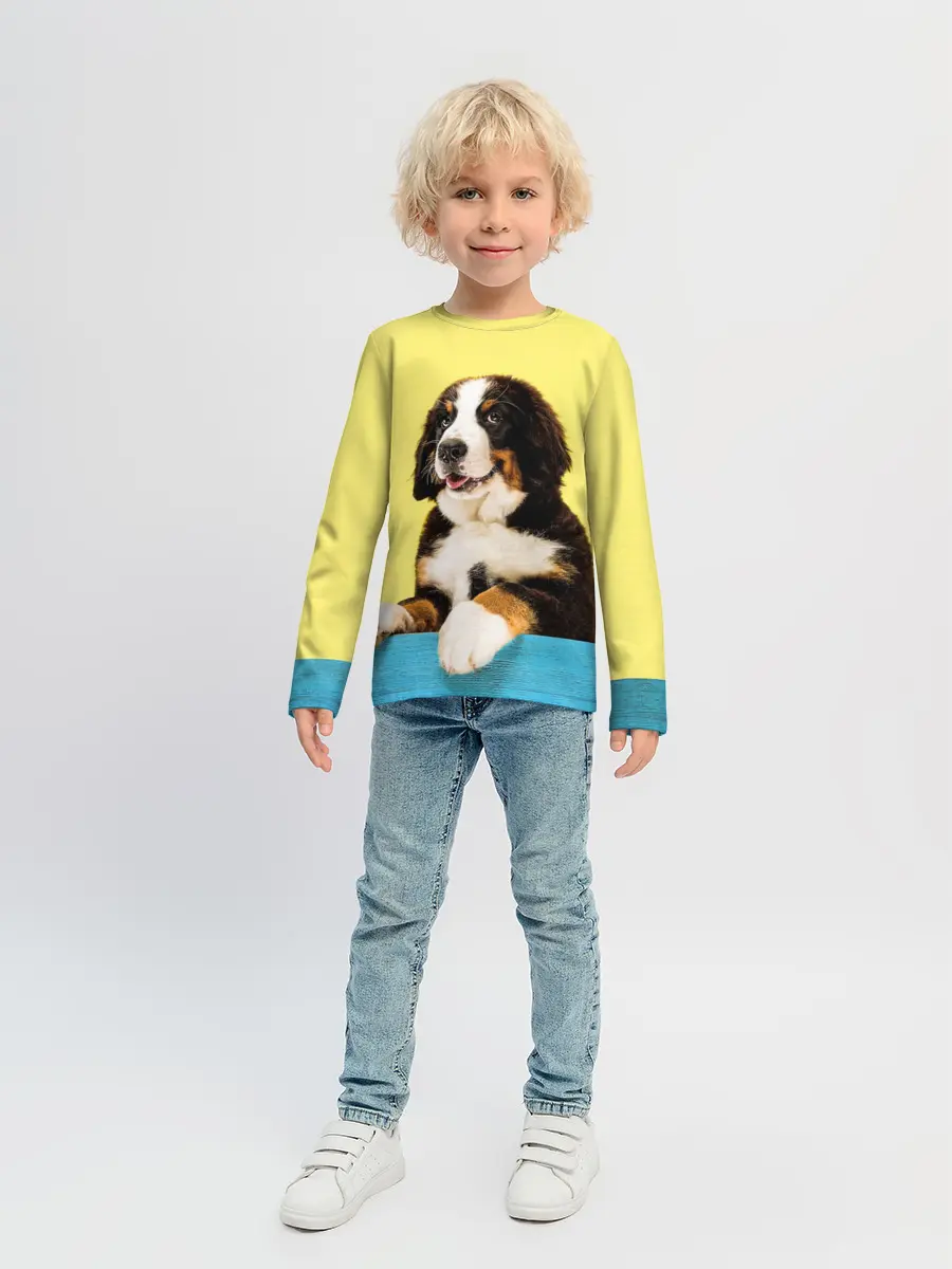 Детский лонгслив / Бернский зенненхунд, Berner Sennenhund