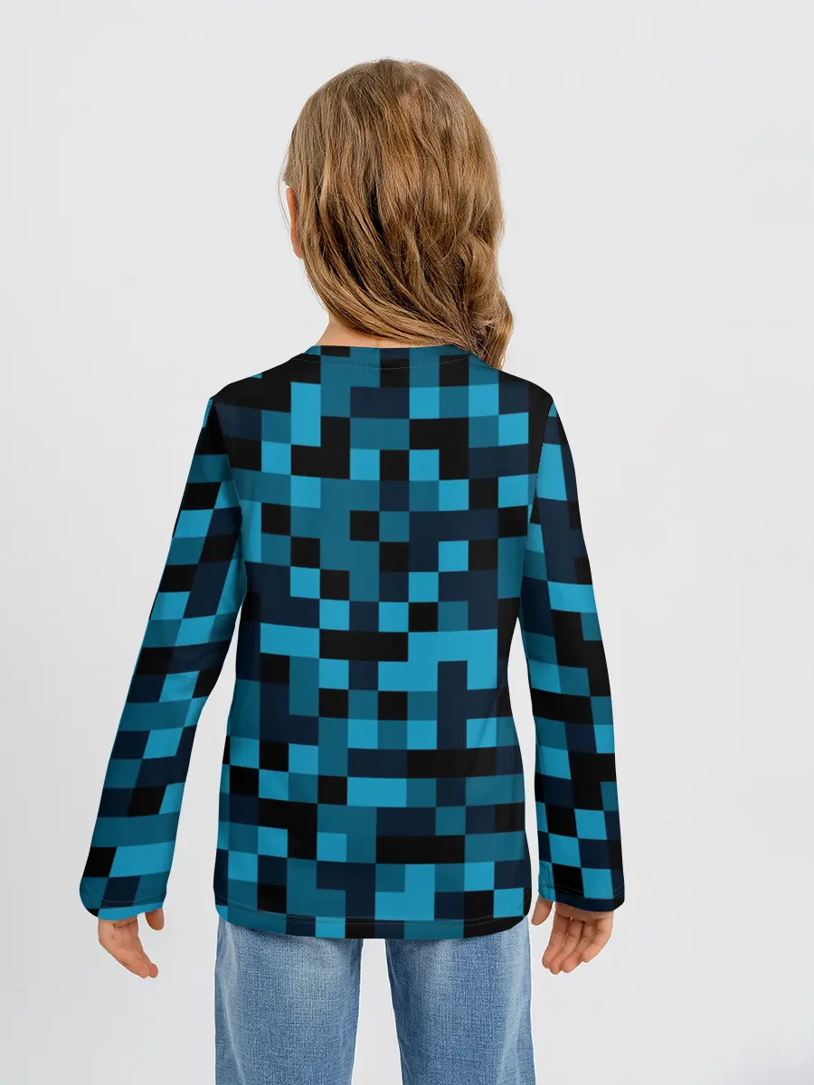 Детский лонгслив / Minecraft, Пиксели