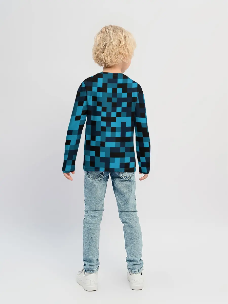 Детский лонгслив / Minecraft, Пиксели