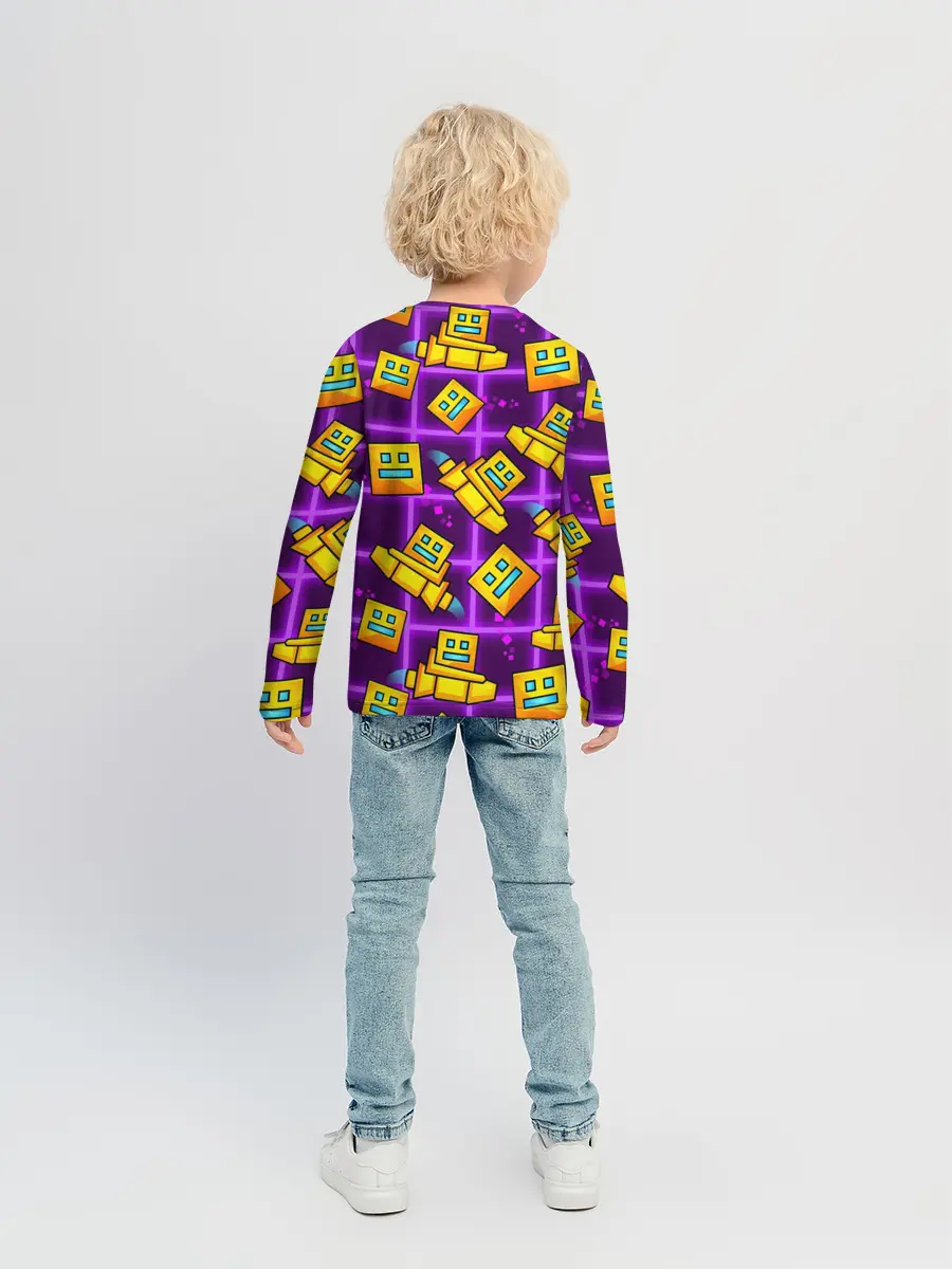 Детский лонгслив / GEOMETRY DASH SPACE