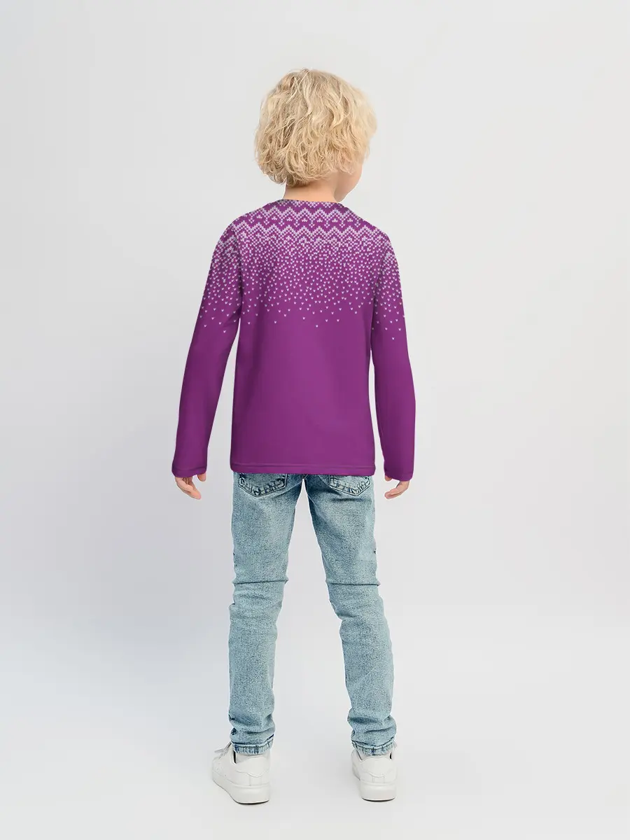 Детский лонгслив / Новогодний дом.