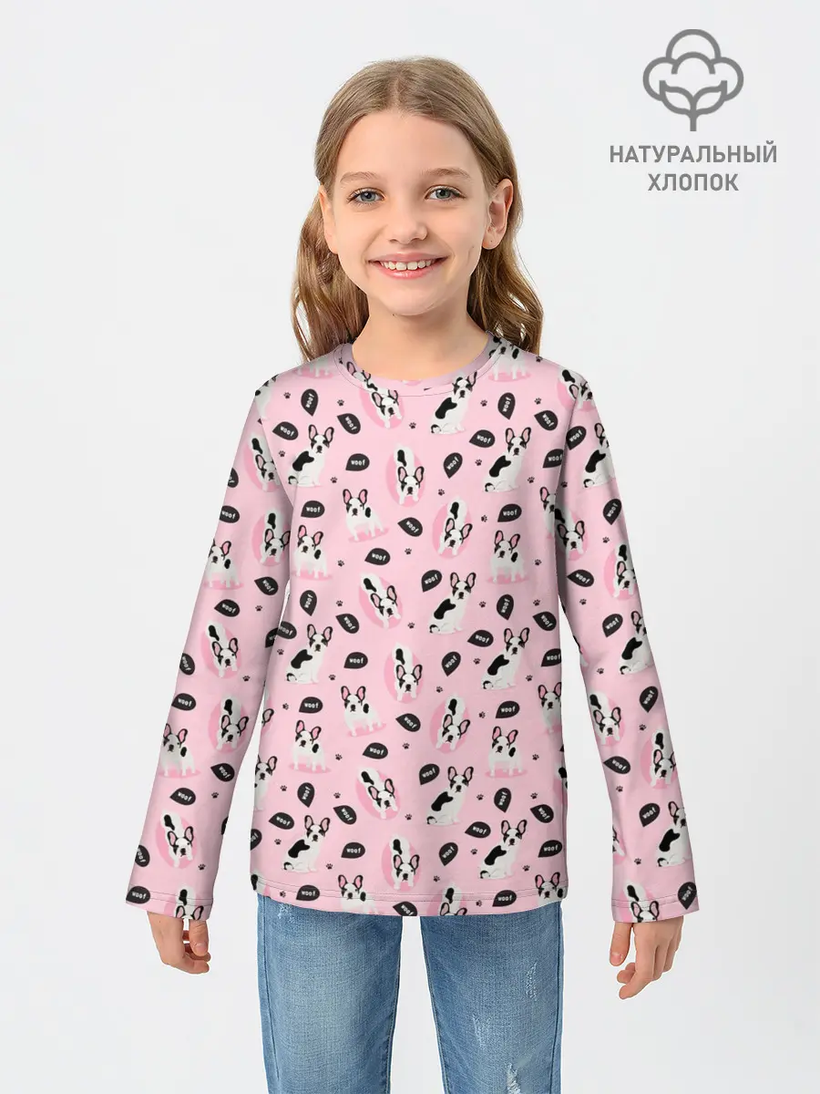 Детский лонгслив / Бульдог Французский