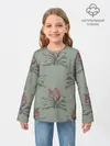 Детский лонгслив / Цветы кливии