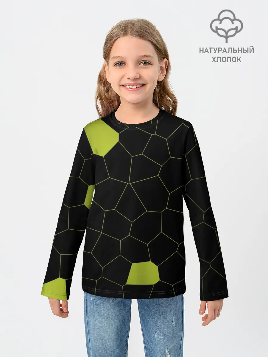 Детский лонгслив / Кожа рептилии