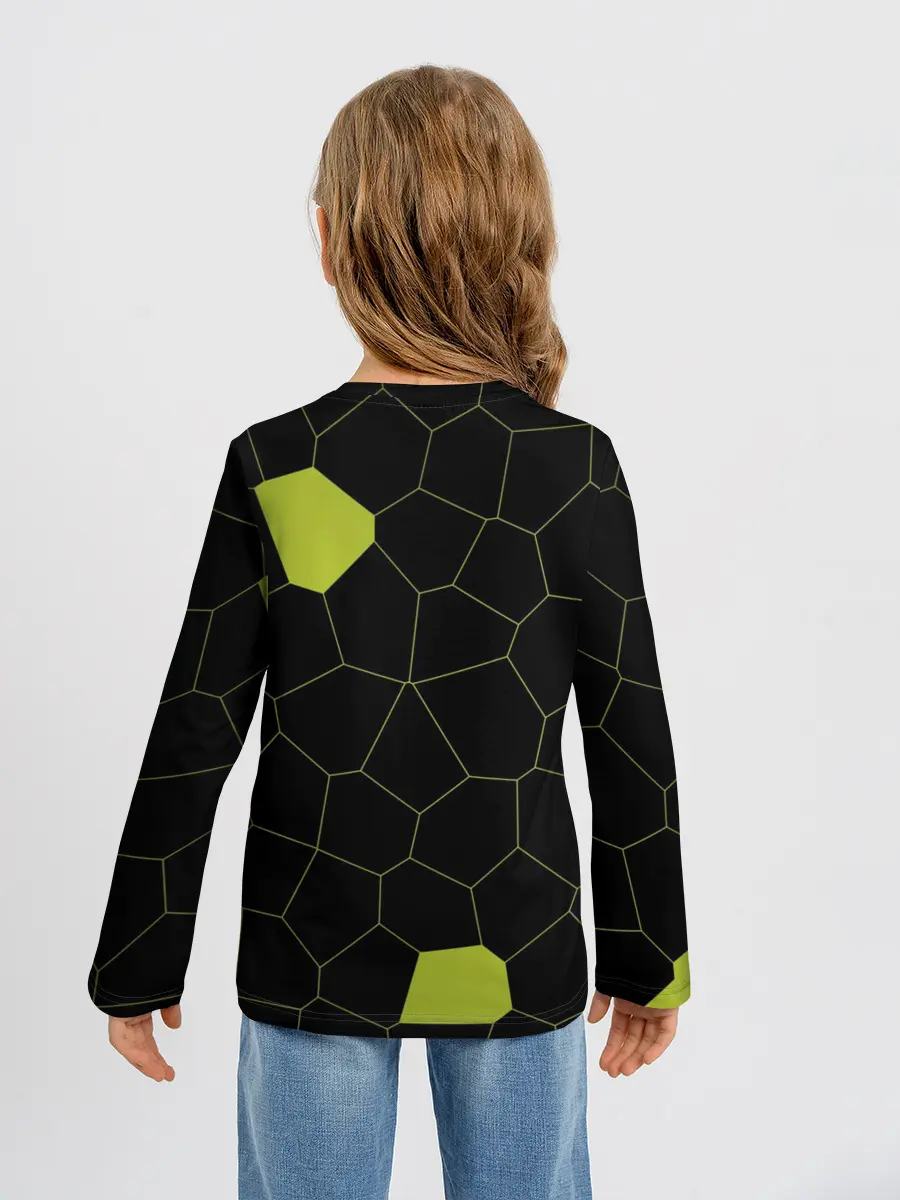 Детский лонгслив / Кожа рептилии