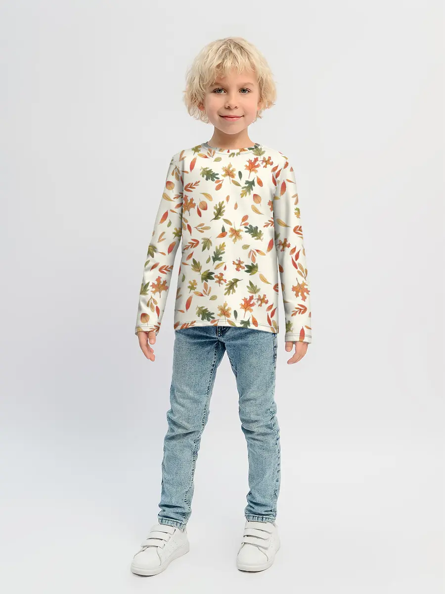 Детский лонгслив / Тёплая осень