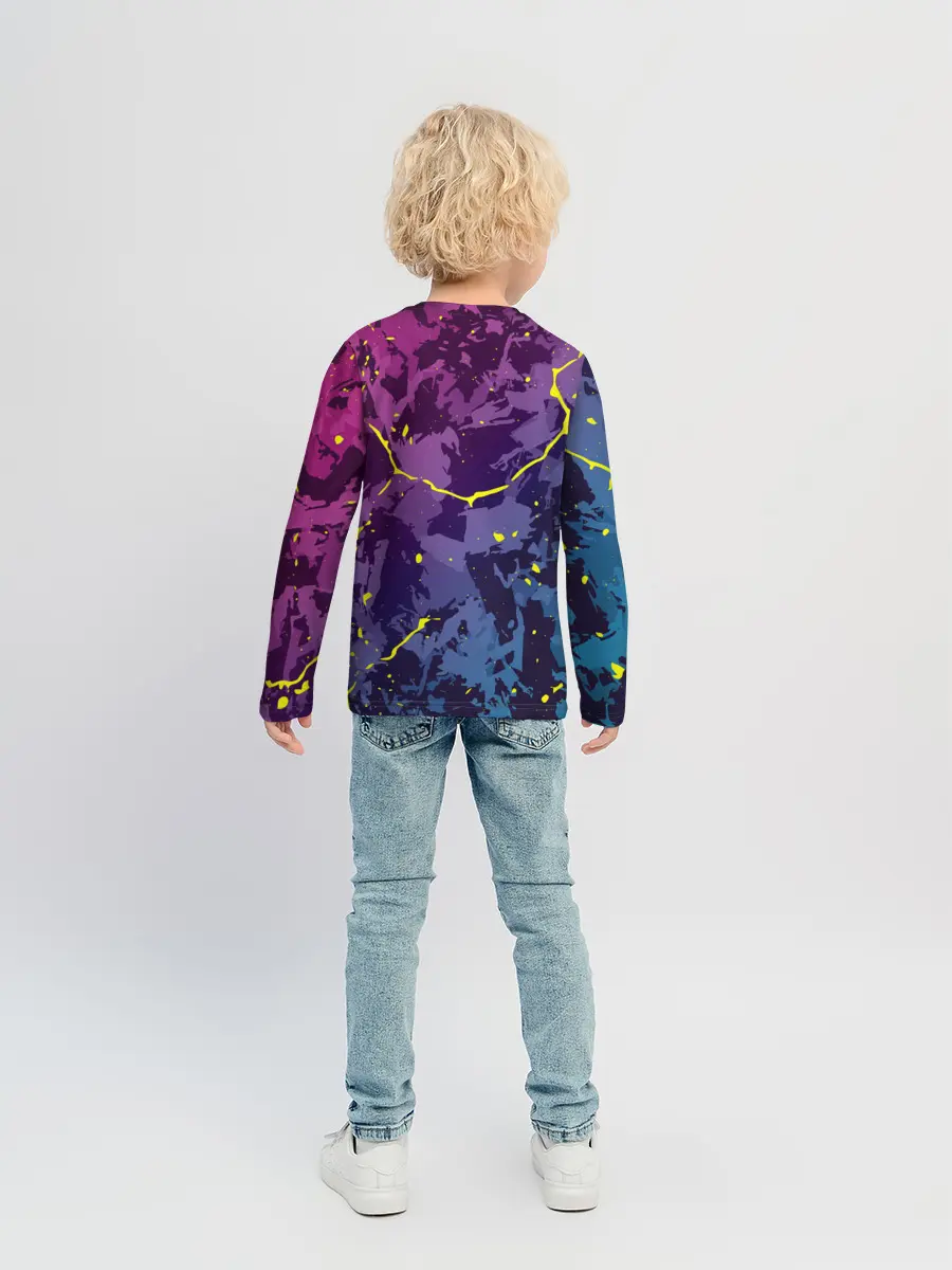 Детский лонгслив / НЕОНОВЫЙ ТИГР / NEON TIGER