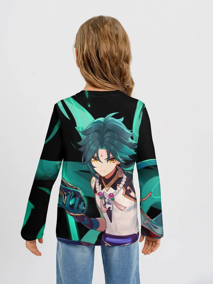 Детский лонгслив / Геншин импакт: Сяо