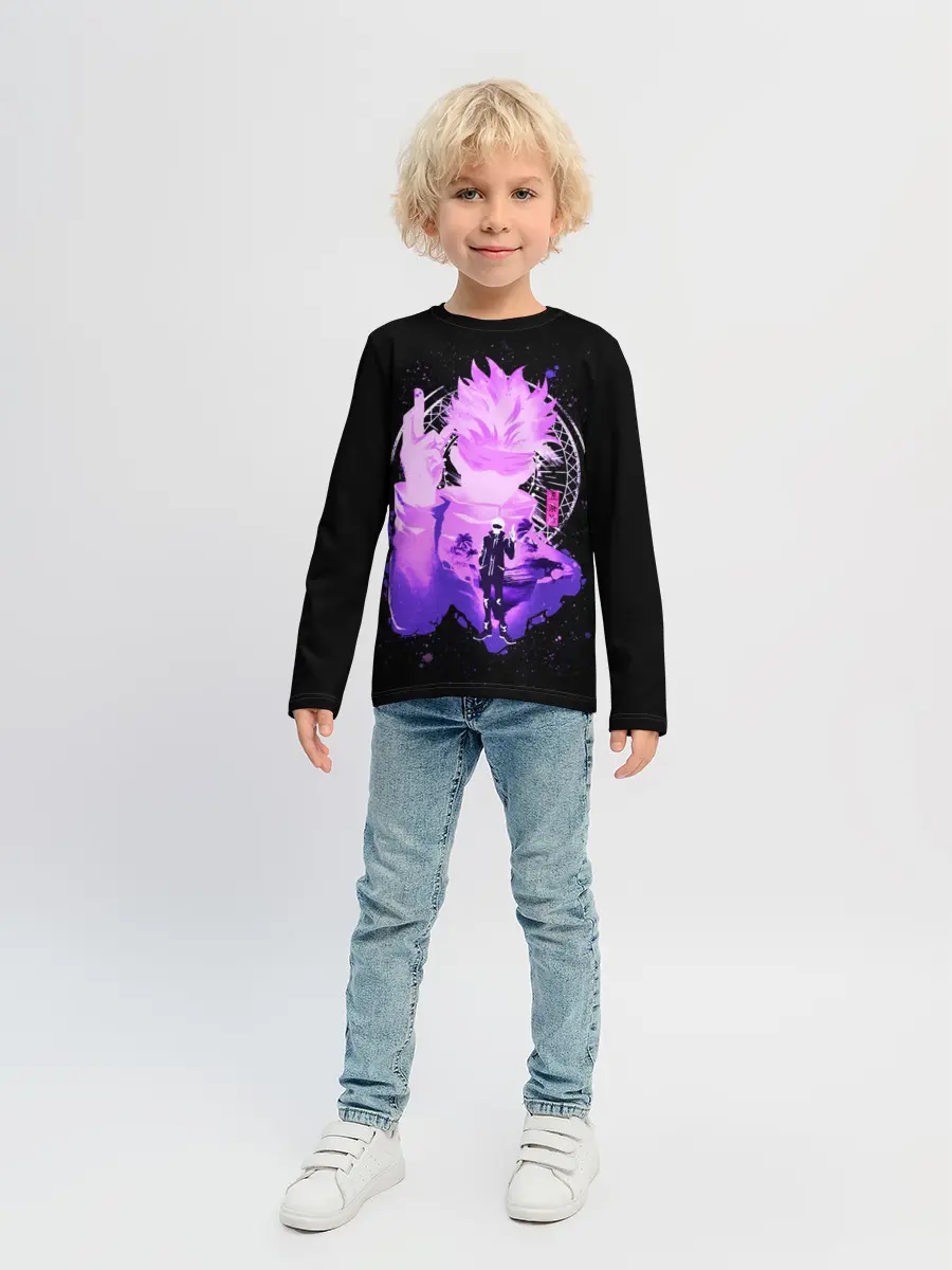 Детский лонгслив / Магическая битва: Сатору Годжо