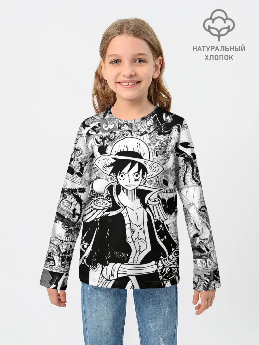 Детский лонгслив / Ван Пис, One Piece, манга