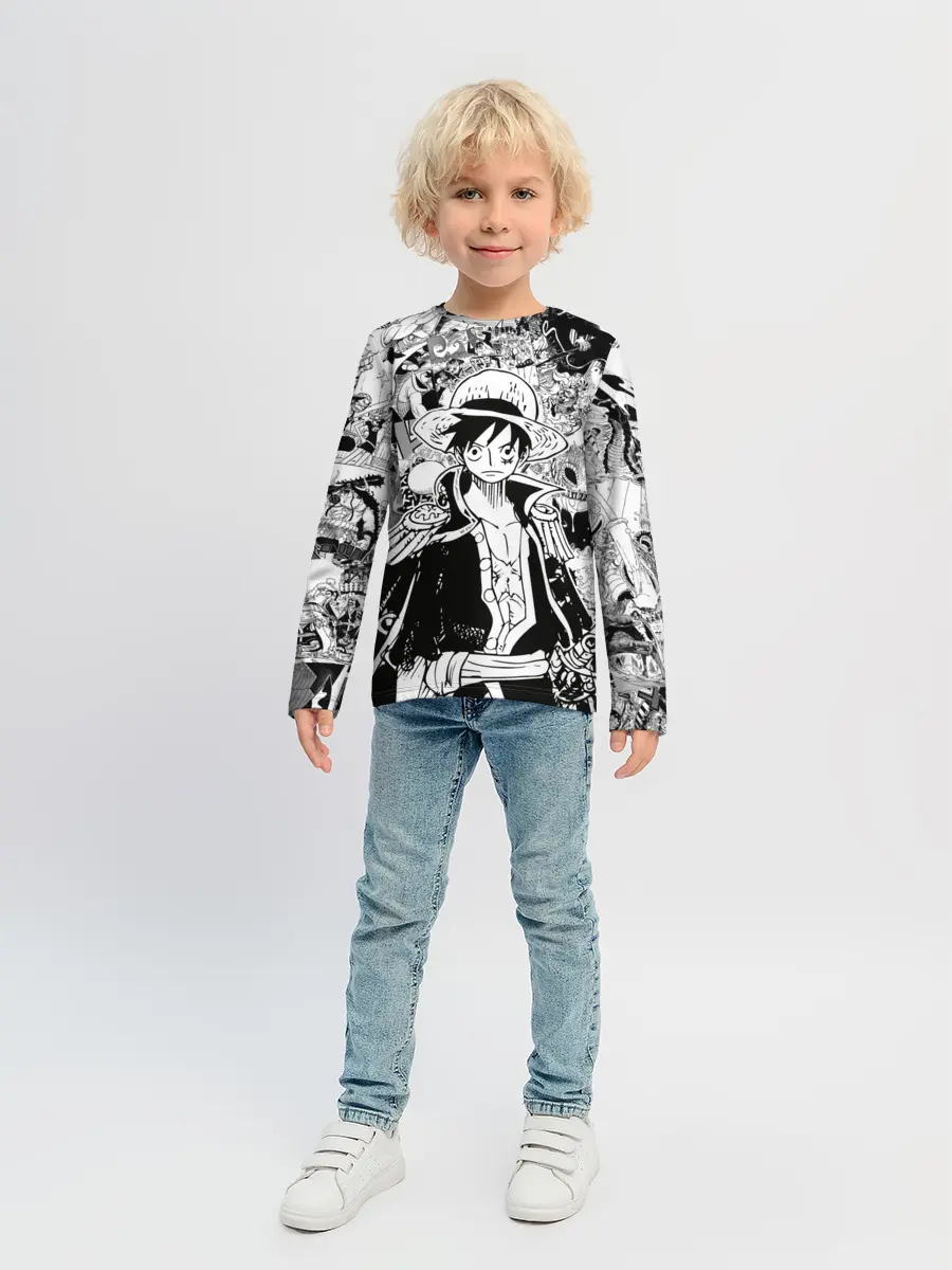 Детский лонгслив / Ван Пис, One Piece, манга