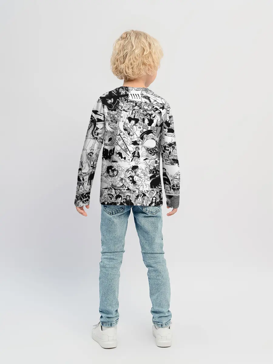 Детский лонгслив / Ван Пис, One Piece, манга