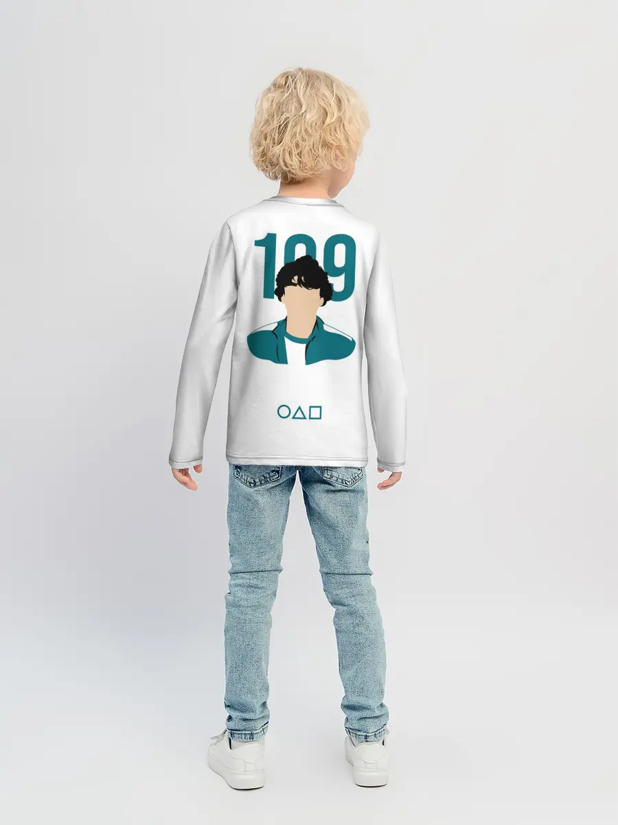 Детский лонгслив / Squid game - Али Абдул 199
