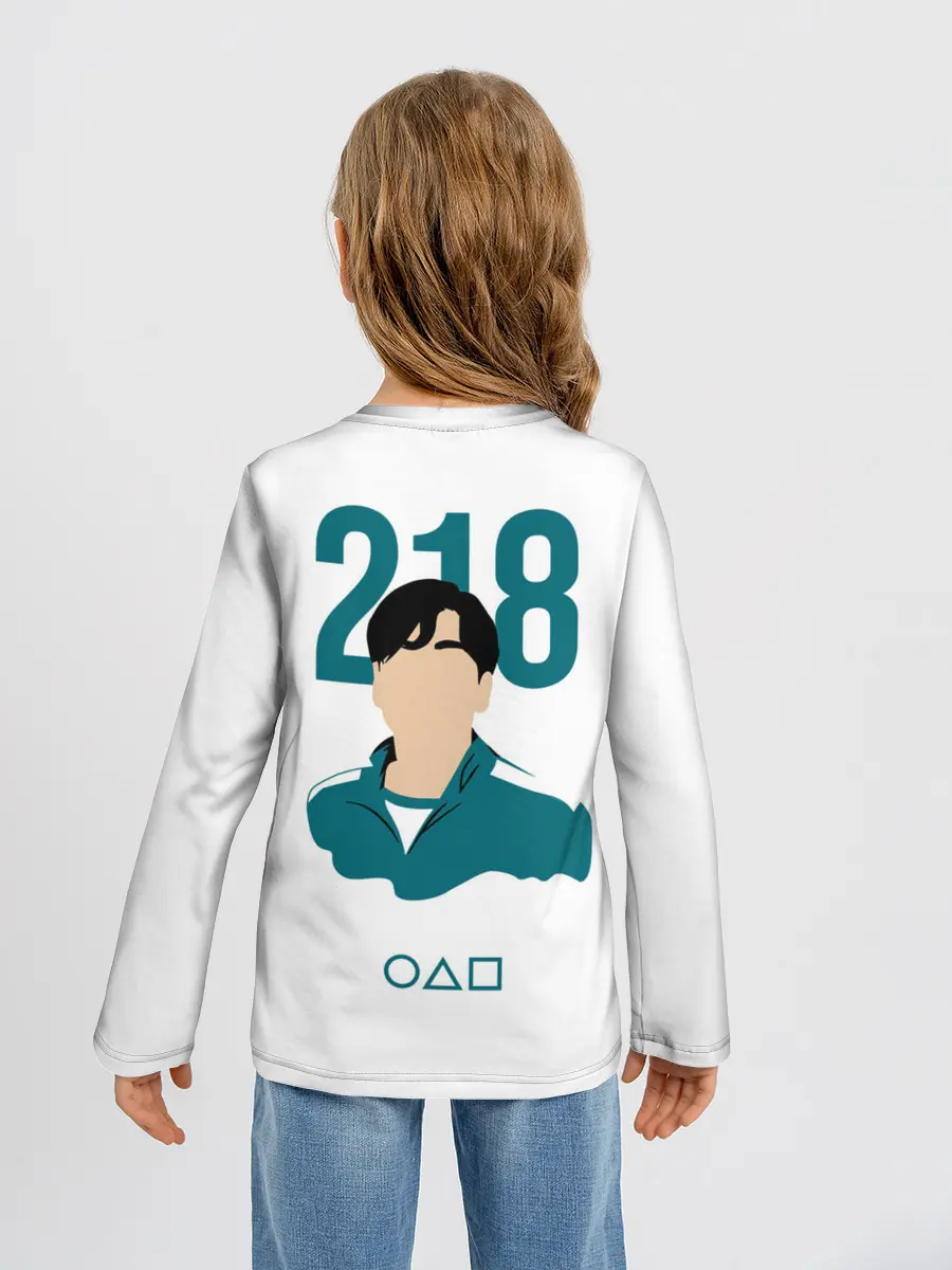 Детский лонгслив / Squid game - Чхо Сан Воо 218