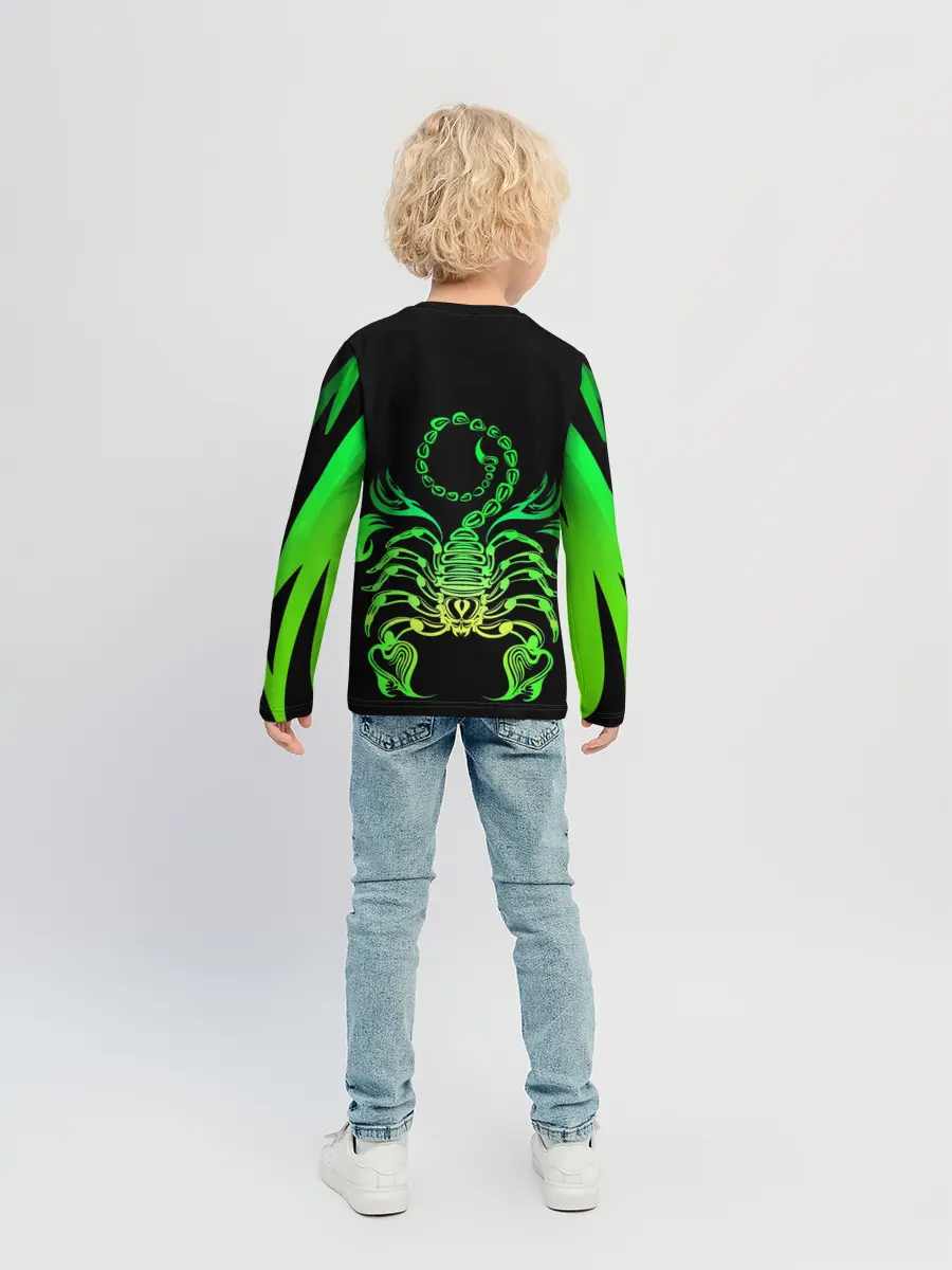 Детский лонгслив / Acid scorpion
